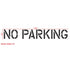 Parking Garage No Parking Stencil 18" Measurements